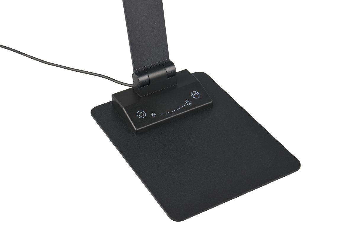 Travis 70cm Sort skrivebordslampe Fra - Touch-funktionen p&aring; lampen g&oslash;r det ikke kun muligt hurtigt at t&aelig;nde og slukke lyset, men ogs&aring; trinl&oslash;st at justere lysfarven fra varm hvid til k&oslash;lig hvid.