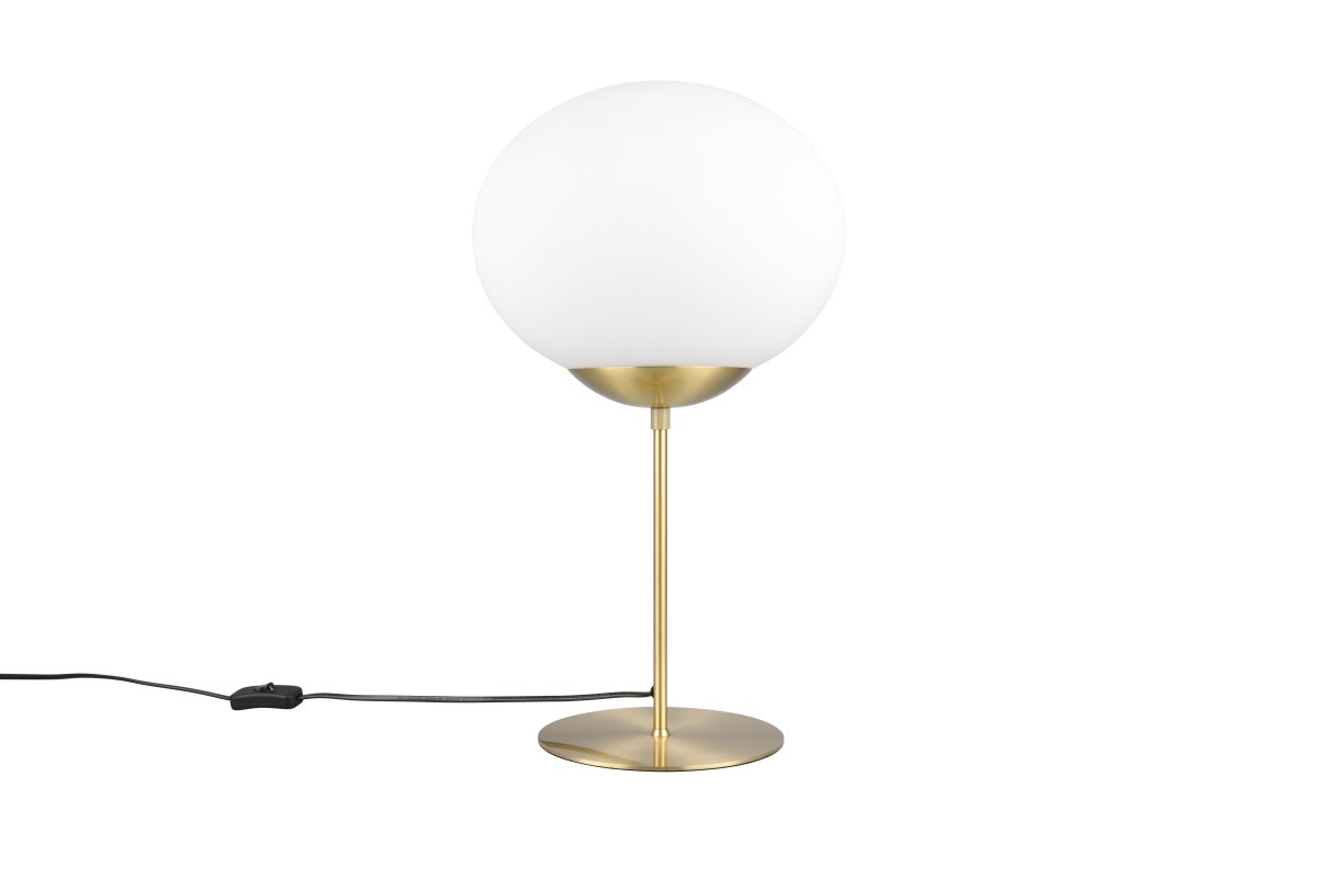 Fomento 52cm Mat messing bordlampe Fra Trio Lighting - FOMENTO bordlampen skaber bløde accenter på en skænk eller et natbord.