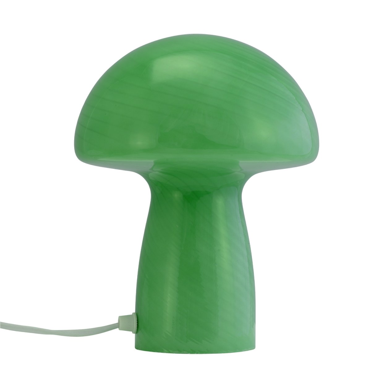 Jenny 23cm Grøn bordlampe Fra Dyberg Larsen - Uanset om den er placeret på et sidebord, vindueskarm, natbord eller skrivebord, er Jenny Mushroom bordlampen et perfekt tilbehør, der fremhæver dit hjem med sin charme og elegance.
