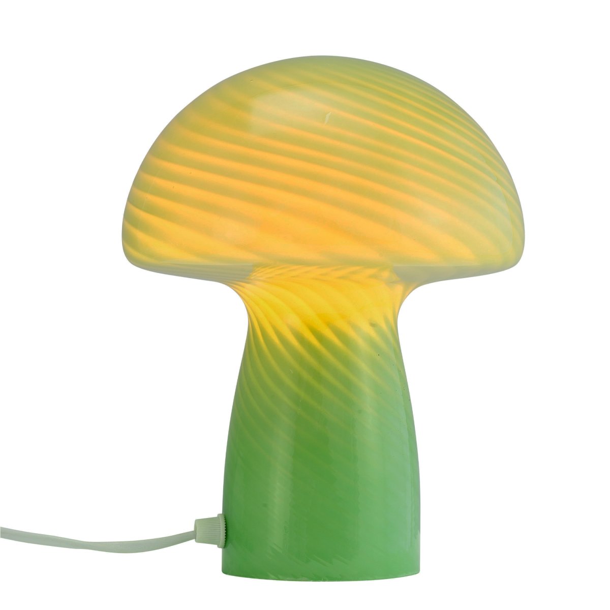 Jenny 23cm Grøn bordlampe Fra Dyberg Larsen - Uanset om den er placeret på et sidebord, vindueskarm, natbord eller skrivebord, er Jenny Mushroom bordlampen et perfekt tilbehør, der fremhæver dit hjem med sin charme og elegance.