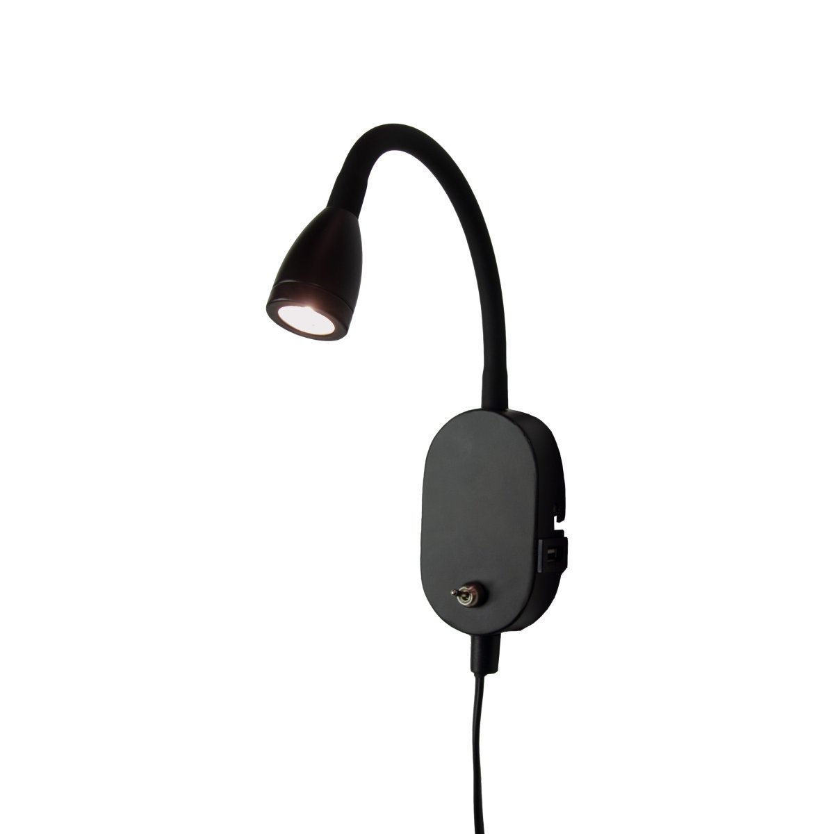 Mols Sort læselampe Fra Dyberg Larsen - Derudover har Mols en diskret USB-port (2A), der giver dig mulighed for at oplade mobiltelefonen ved sengen uden ekstra ledninger som skruer.