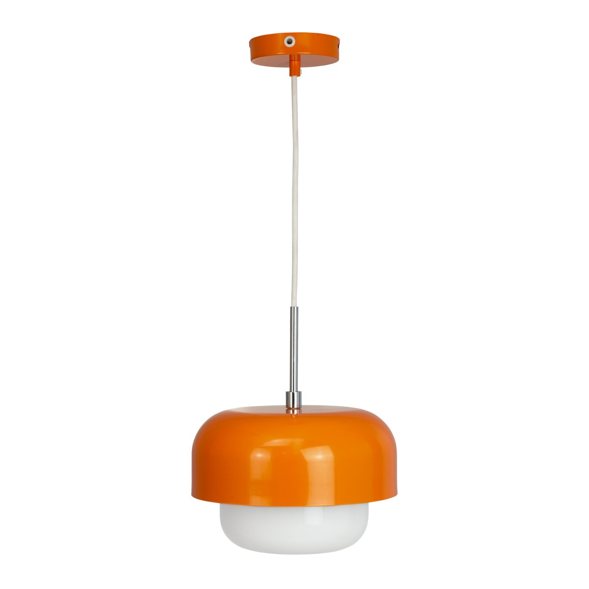 Haipot Ø23 Orange loftslampe Fra Dyberg Larsen - Lampen er designet af danske Frank Kerdil og produceret i samarbejde med stylist Anette Eckmann og er inspireret af det japanske univers og Australiens smukke farver.