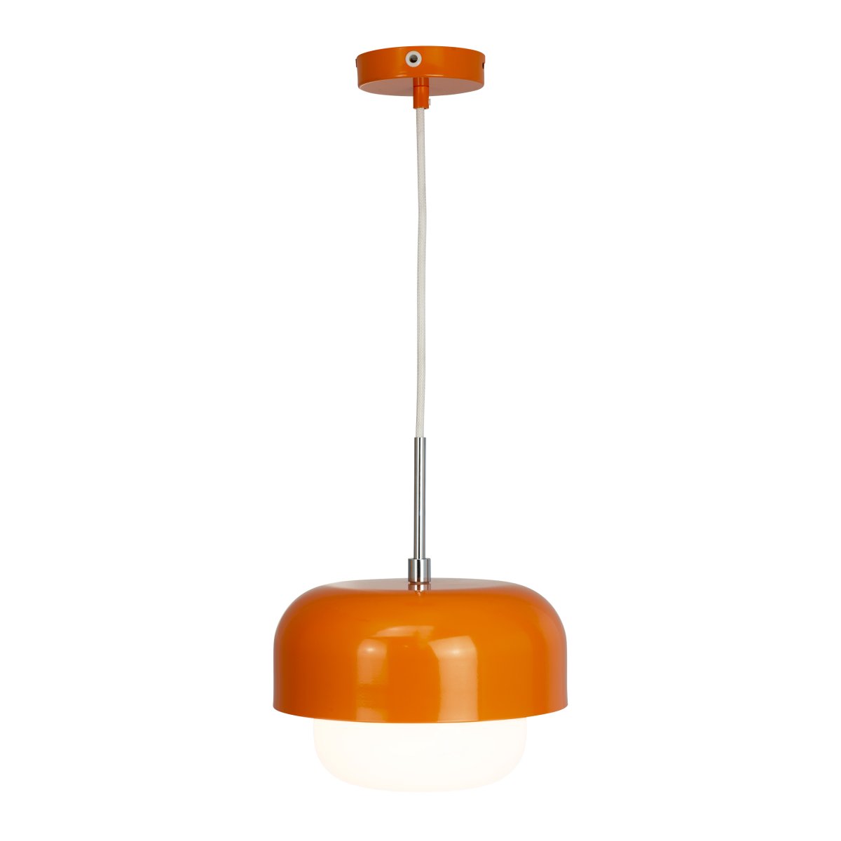 Haipot Ø23 Orange loftslampe Fra Dyberg Larsen - Lampen er designet af danske Frank Kerdil og produceret i samarbejde med stylist Anette Eckmann og er inspireret af det japanske univers og Australiens smukke farver.