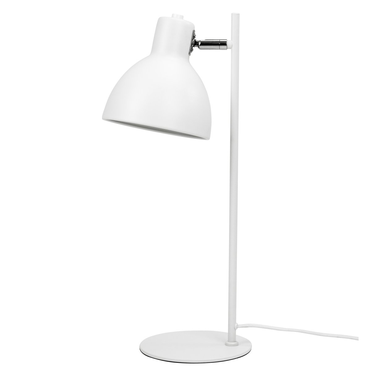 Skagen 50cm Hvid skrivebordslampe Fra Dyberg Larsen - Lad Skagen sprede et fokuseret og behageligt lys, når du har allermest brug for det, og giv dit hjem et tidløst og sofistikeret look med denne kvalitetslampe!