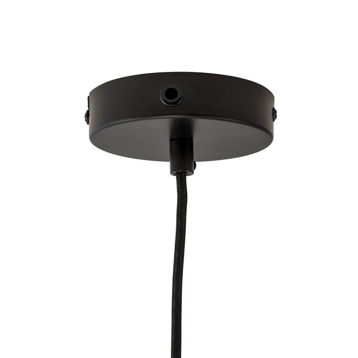 Ron Ø25 Mørkerød loftslampe Fra Dyberg Larsen - Den er lavet af robust metal med en blank finish og passer perfekt til forskellige interiørstile.