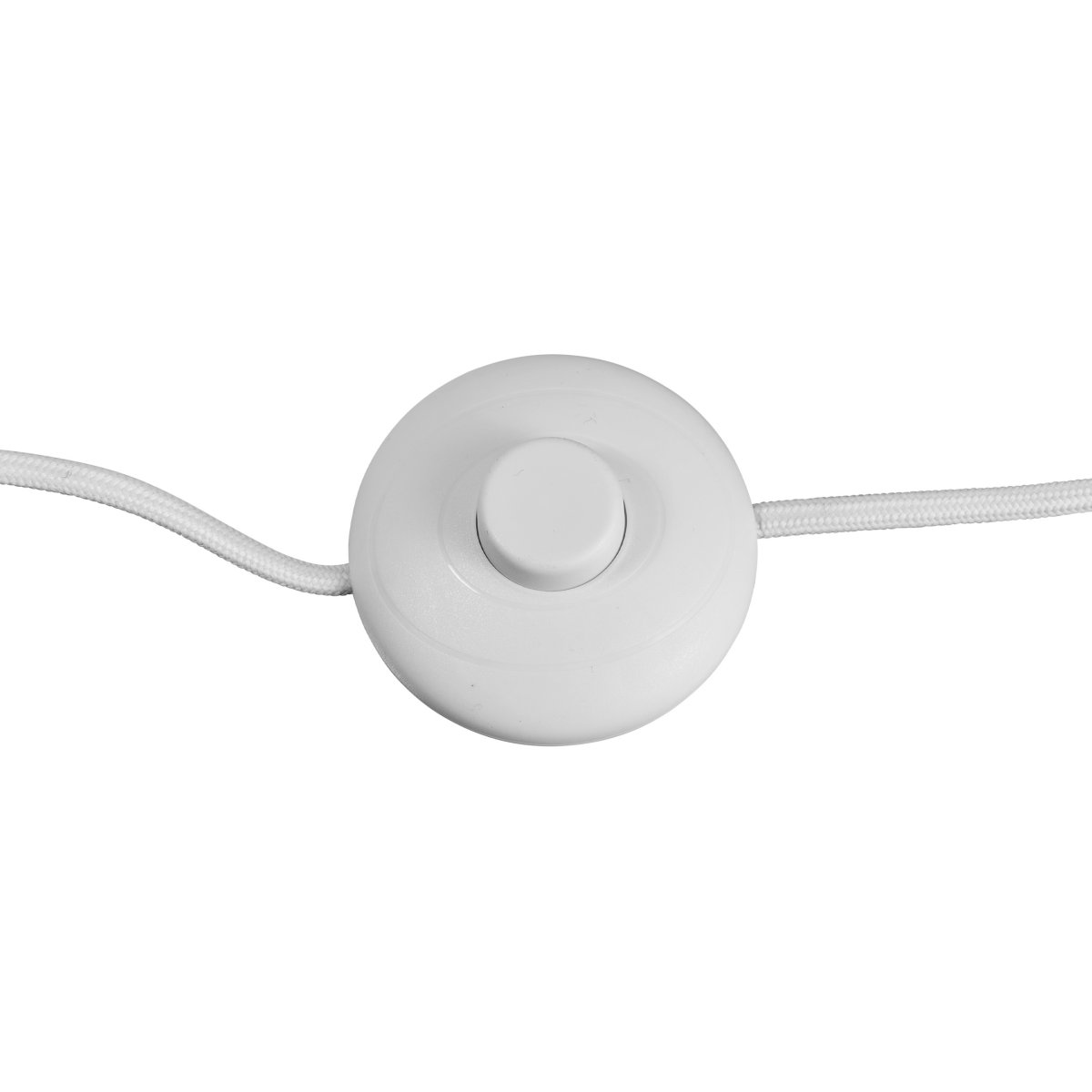 Coast Hvid gulvlampe Fra Dyberg Larsen - Leveres med 1,8m hvid tekstilledning med strømafbryder.