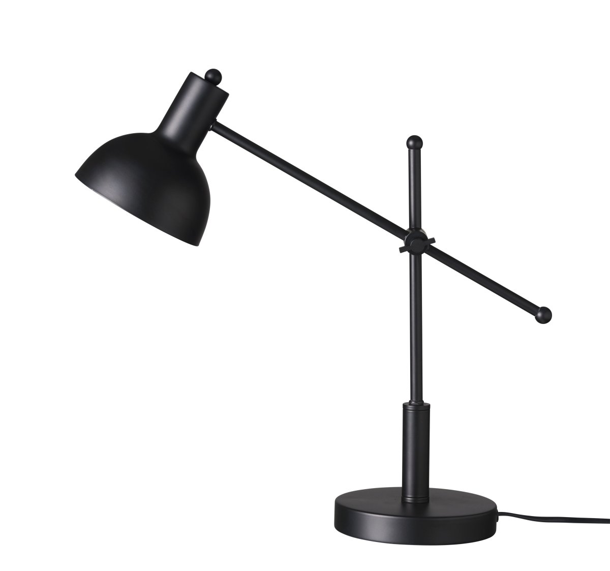 London 42cm Sort skrivebordslampe Fra Dyberg Larsen - London skrivebordslampe har et klassisk og sofistikeret design med et moderne twist.