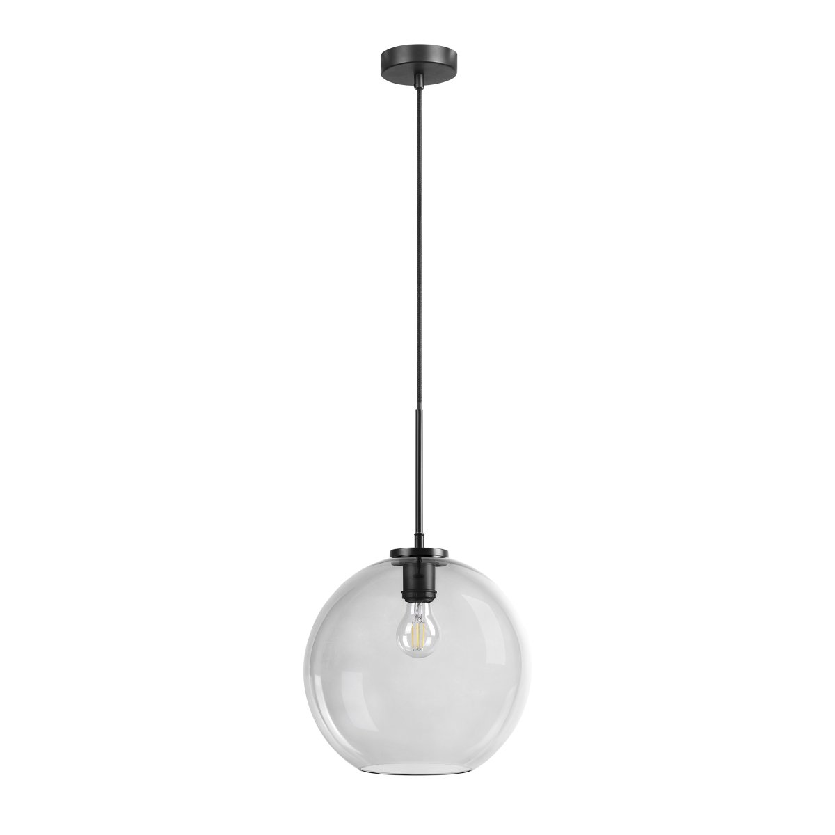 Loop Ø30 Sort loftslampe Fra Dyberg Larsen - Loop pendel er en elegant og stilfuld loftslampe, der tilf&oslash;jer en dejlig atmosf&aelig;re til hjemmet.