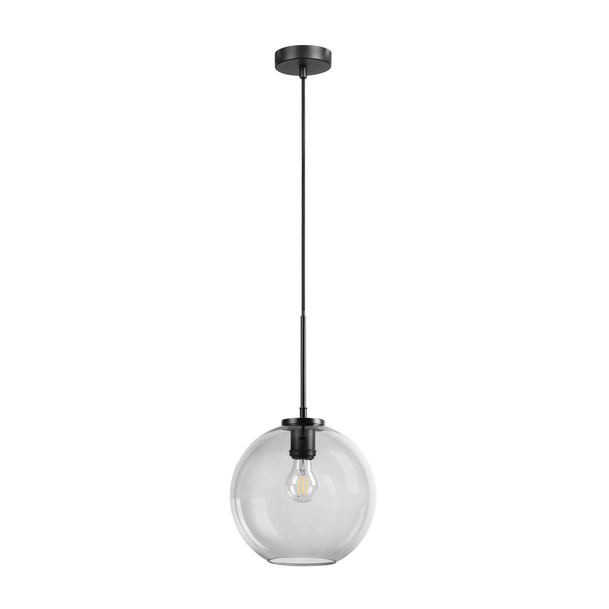 Loop Ø25 Sort loftslampe Fra Dyberg Larsen - Loop pendel er en elegant og stilfuld loftslampe, der tilføjer en dejlig atmosfære til hjemmet.