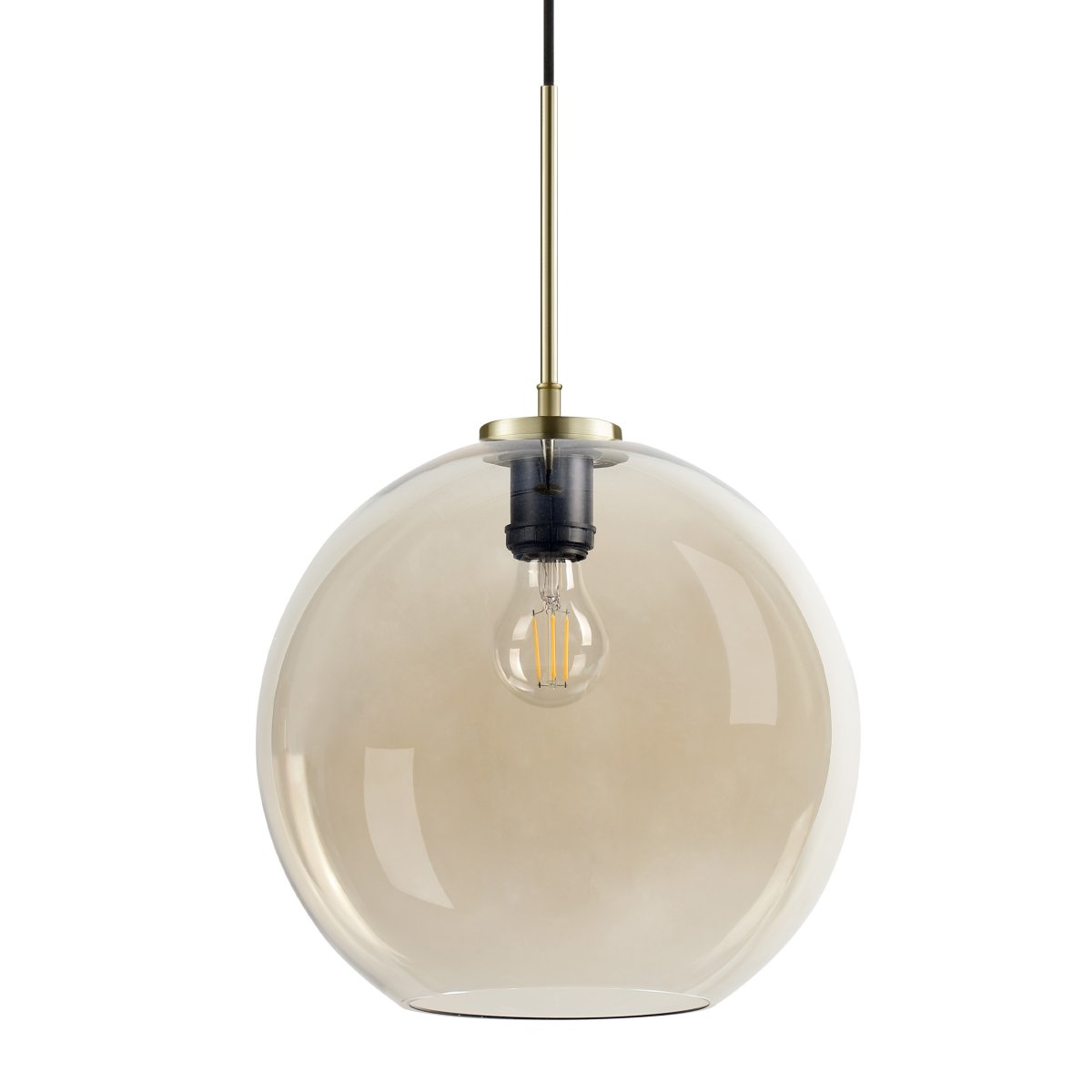 Loop Ø30 Messing loftslampe Fra Dyberg Larsen - Loop pendel er en elegant og stilfuld loftslampe, der tilføjer en dejlig atmosfære til hjemmet.