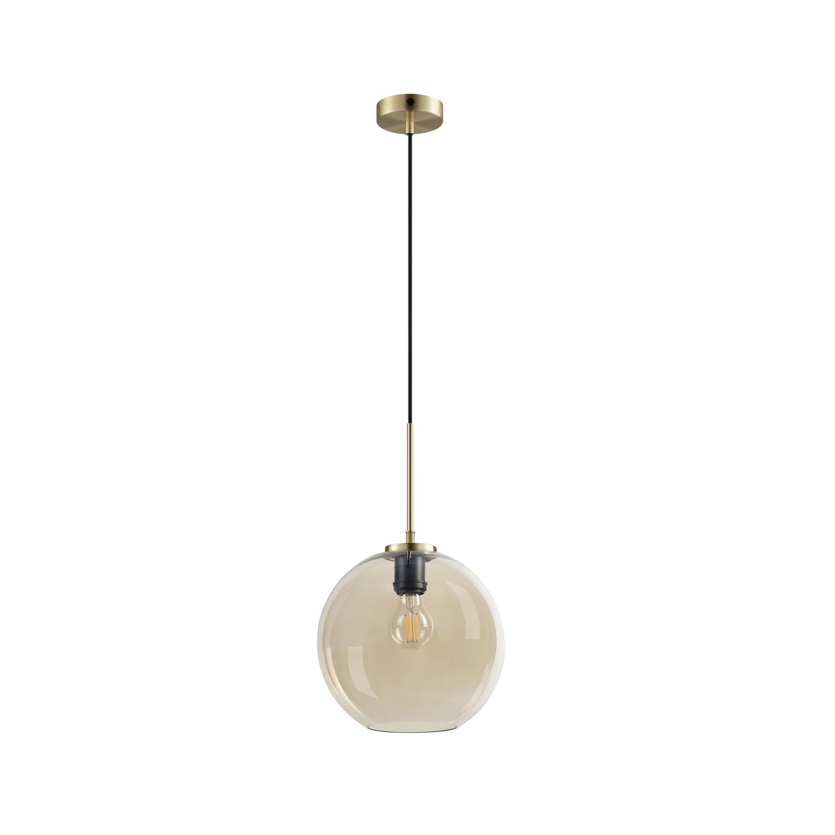 Loop Ø25 Messing loftslampe Fra Dyberg Larsen - Loop pendel er en elegant og stilfuld loftslampe, der tilføjer en dejlig atmosfære til hjemmet.