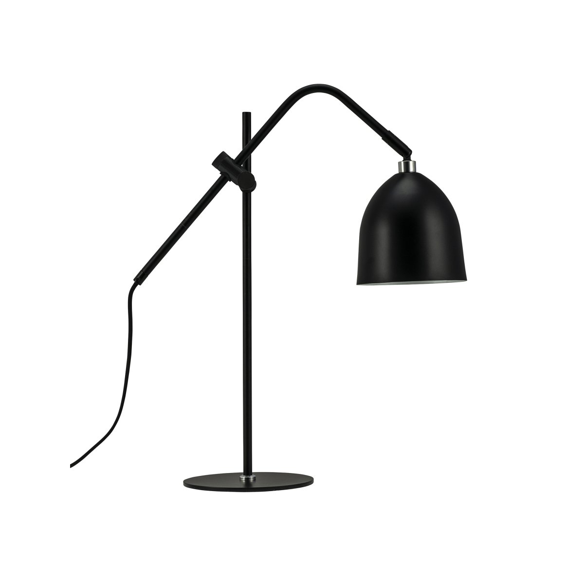 Easton 56cm Sort skrivebordslampe Fra Dyberg Larsen - Elegant og fleksibelt, det er det perfekte supplement til dit natbord eller skrivebord.
