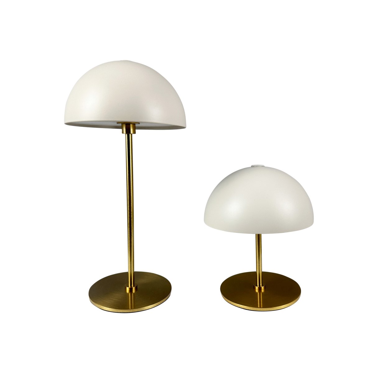 Along Sæt 20cm Beige bærbar Fra Dyberg Larsen - Langs minibordlamper med indbygget LED og touch-teknologi kombinerer tidløst design og harmoni.