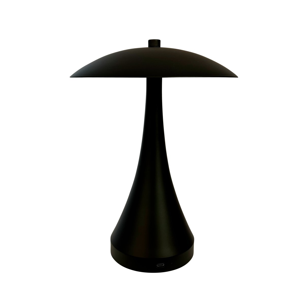 Vienna 28cm Sort bærbar Fra Dyberg Larsen - Den genopladelige lampe giver dig frihed til at placere den hvor som helst uden at bekymre dig om kabler.