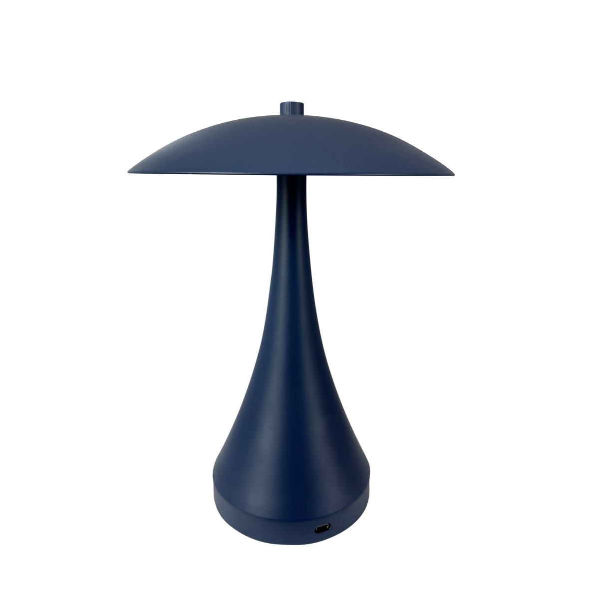 Vienna 28cm Indigo bærbar Fra Dyberg Larsen - Den genopladelige lampe giver dig frihed til at placere den hvor som helst uden at bekymre dig om kabler.