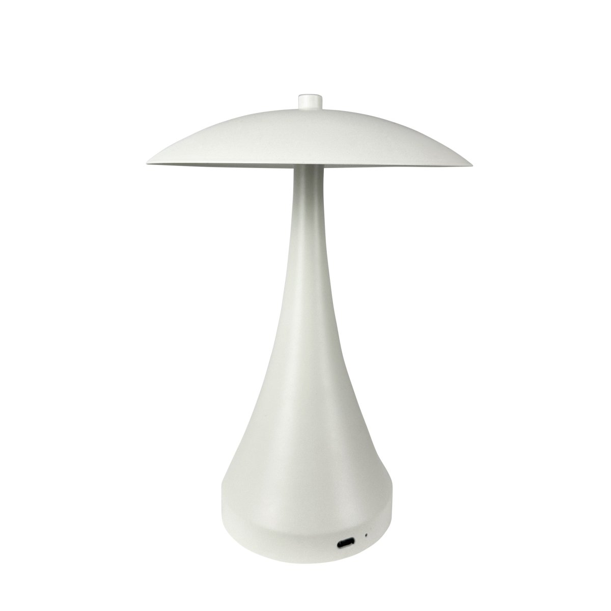 Vienna 28cm Creme hvid bærbar Fra Dyberg Larsen - Den genopladelige lampe giver dig frihed til at placere den hvor som helst uden at bekymre dig om kabler.