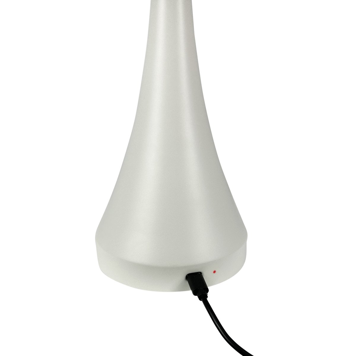 Vienna 28cm Creme hvid bærbar Fra Dyberg Larsen - Den genopladelige lampe giver dig frihed til at placere den hvor som helst uden at bekymre dig om kabler.