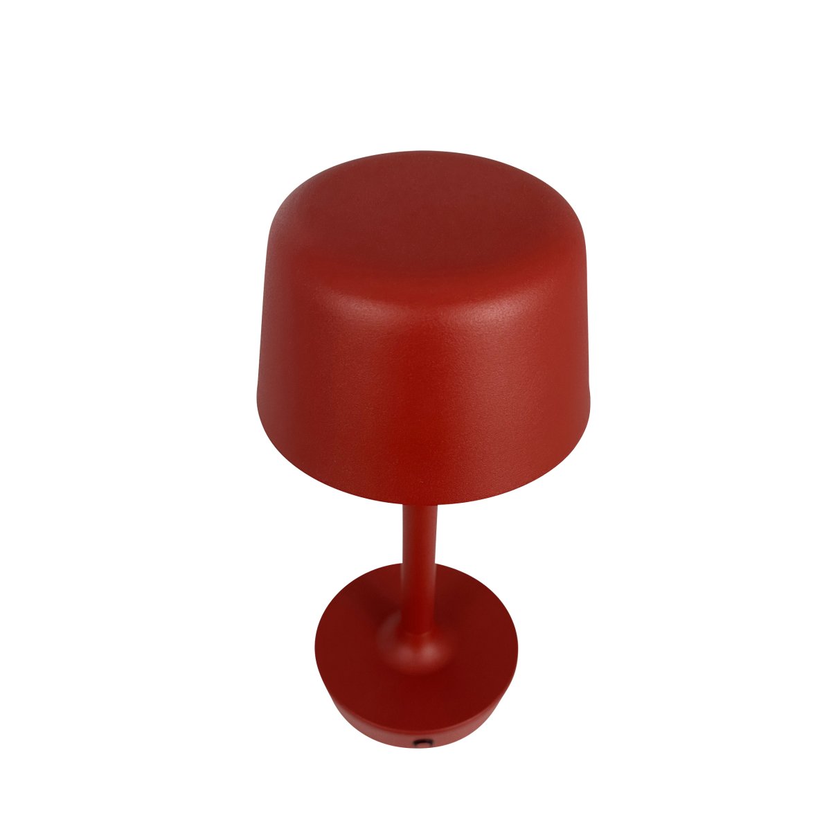 Flow 25cm Mørkerød bærbar Fra Dyberg Larsen - Lampen er af træ og nem at flytte, hvilket giver frihed til at placere den hvor som helst.