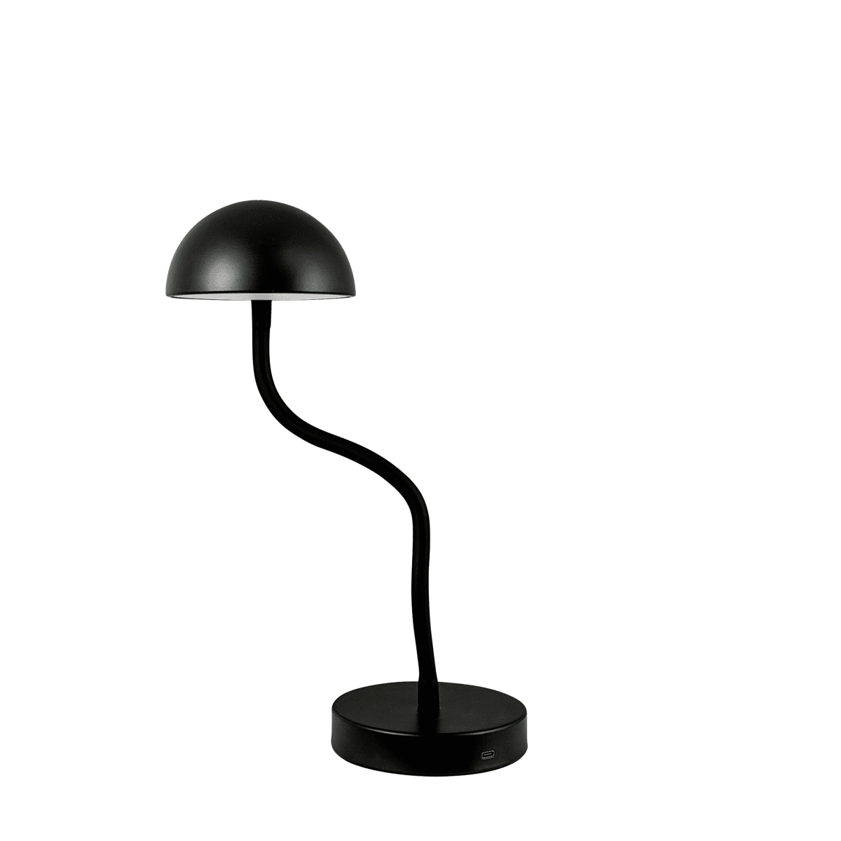 Fonzy 38cm Sort bærbar Fra Dyberg Larsen - Fonzy bordslampa &auml;r b&aring;de rolig och praktisk, och dess flexibilitet g&ouml;r den till ett perfekt val f&ouml;r den som vill ha en lampa som &auml;r b&aring;de funktionell och stilren.