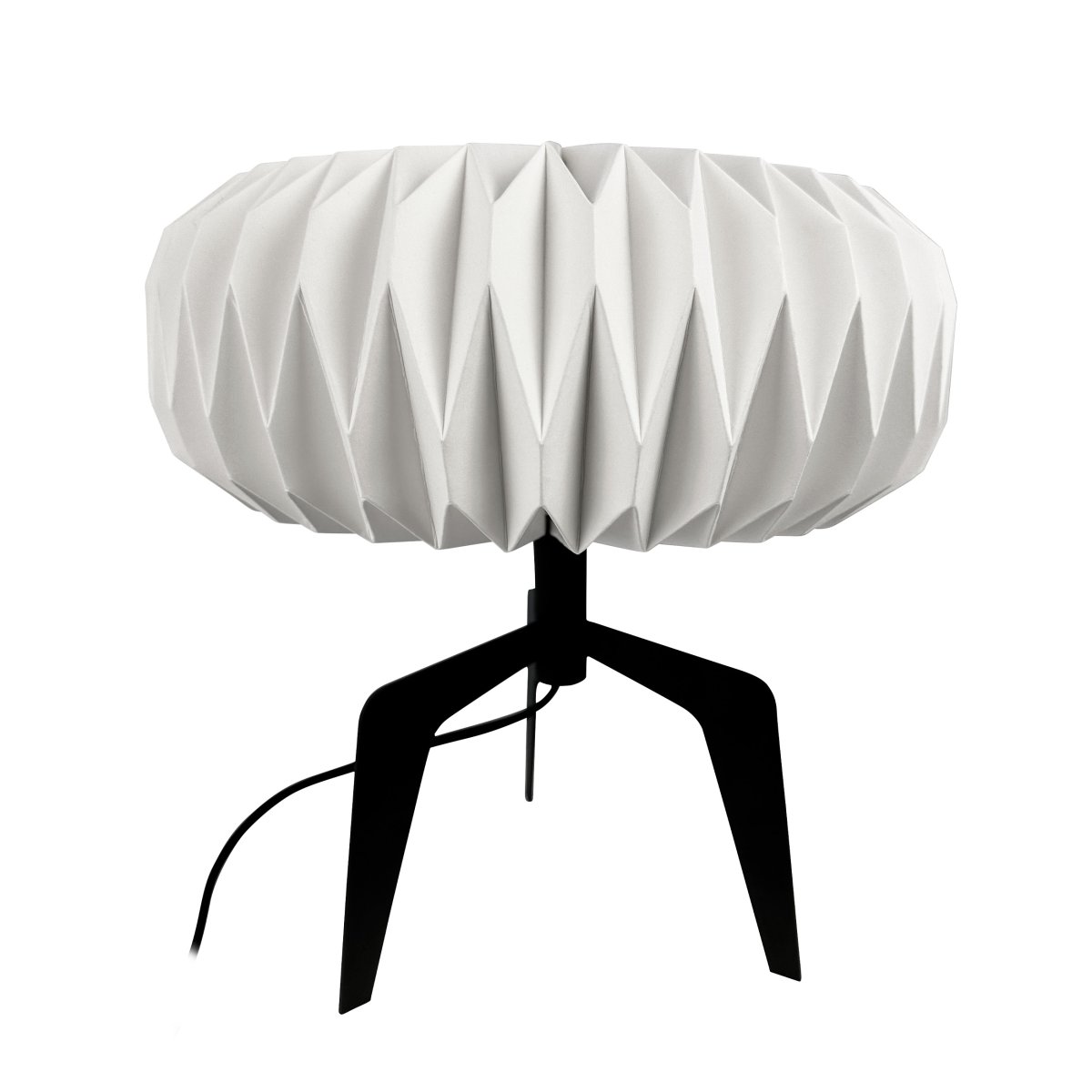 Ventnor 34cm Sort bordlampe Fra Dyberg Larsen - Lampen er designet til at give et blødt og hyggeligt lys i dit hjem.