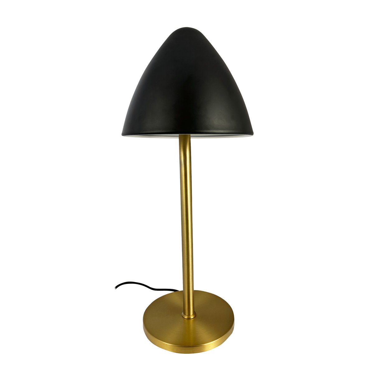 Oulu 47cm Sort bordlampe Fra Dyberg Larsen - Med sit stilfulde design og kvalitetsmaterialer bliver Oulu en iøjnefaldende detalje, der tilføjer elegance og atmosfære til din boligindretning.