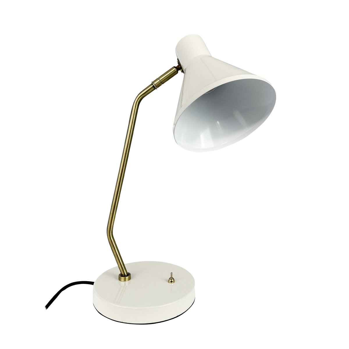 Sleep 43cm Blank hvid skrivebordslampe Fra Dyberg Larsen - Sleep bordlampe er en moderne og stilfuld belysningsl&oslash;sning til dit hjem.