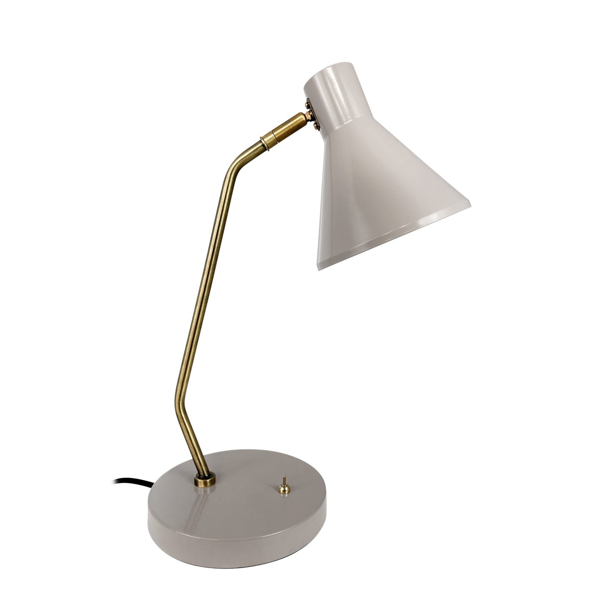Sleep 43cm Blank beige skrivebordslampe Fra Dyberg Larsen - Sleep bordlampe er en moderne og stilfuld belysningsl&oslash;sning til dit hjem.