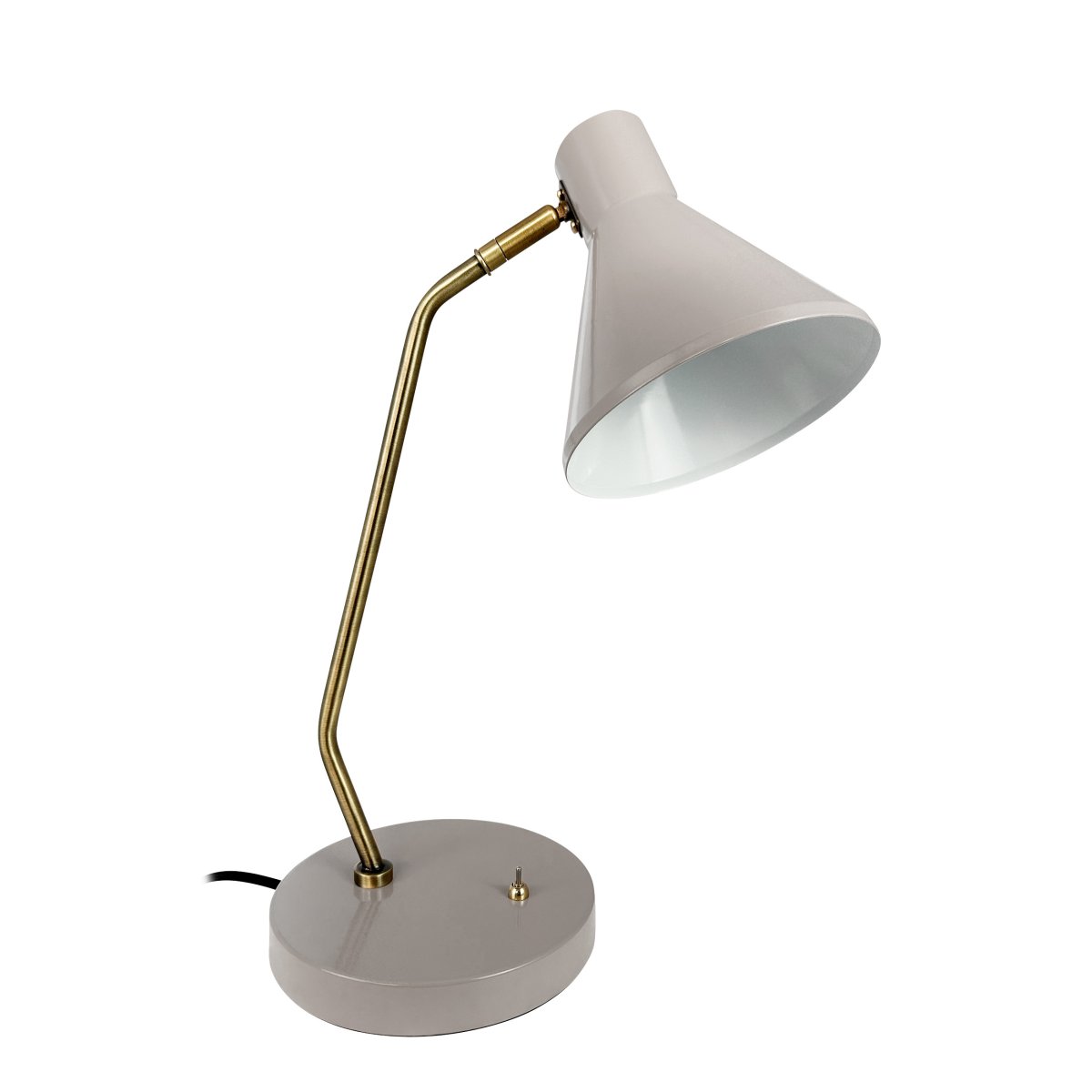 Sleep 43cm Blank beige skrivebordslampe Fra Dyberg Larsen - Sleep bordlampe er en moderne og stilfuld belysningsl&oslash;sning til dit hjem.