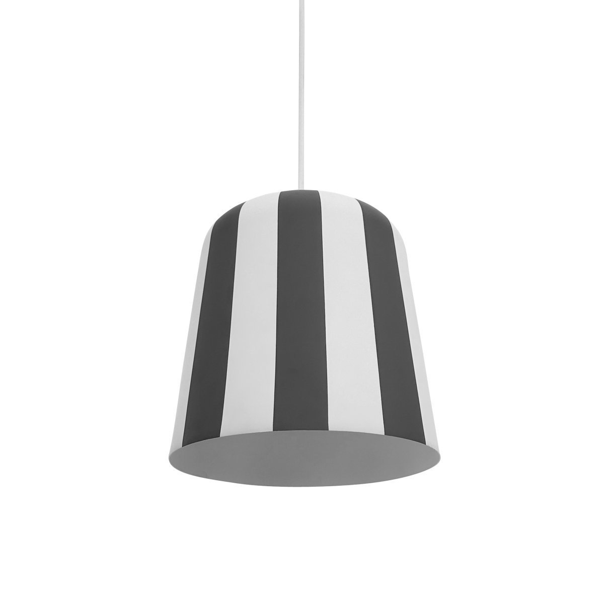 Gry Ø20 Grå loftslampe Fra Dyberg Larsen - Genom att ta igenk&auml;nnbara m&ouml;nster och s&auml;tta dem i en ny kontext ville hon skapa en lampa som f&aring;r m&auml;nniskor att le och ger en unik visuell upplevelse.