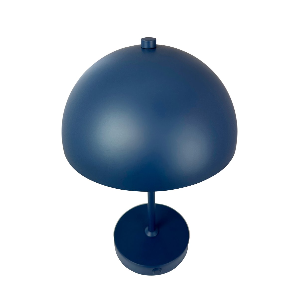 Stockholm 30cm Indigo bærbar Fra Dyberg Larsen - Den praktiske batteriindikator viser tydeligt, hvorn&aring;r det er tid til at lade op, og med fuld opladning lyser lampen i op til 6 timer pr.