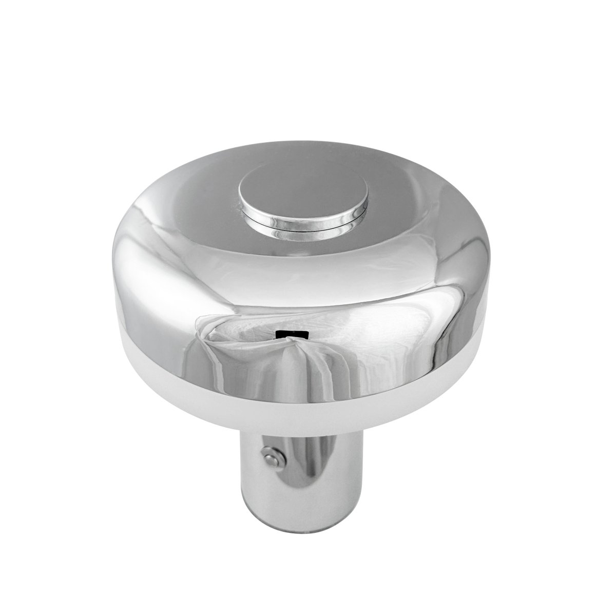 Porter 16cm Chrom bærbar Fra Dyberg Larsen - Porter LED genopladelig bordlampe er en moderne og funktionel lampe med et unikt design, hvor lyset kommer fra kanten, hvilket giver et behageligt og jævnt lys.