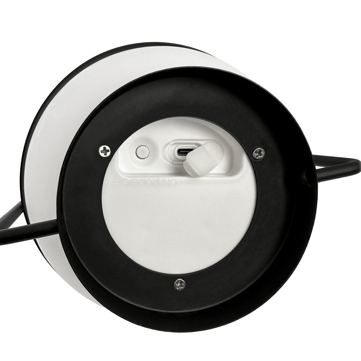 Summer 25cm Sort bærbar Fra Dyberg Larsen - Buzzer er en genopladelig LED-lampe, der kan oplades både via solpanel og USB, hvilket giver dig lys, når du har brug for det.