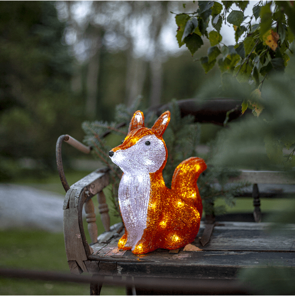 Crystalo Räv Orange Fra Star Trading - Leveres med en 30 cm ledning til batteriboksen.