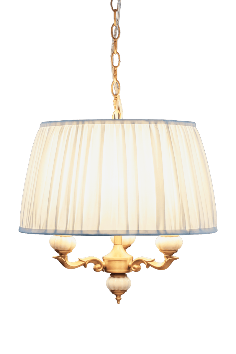 Toulouse Ø45 Guld loftslampe Fra Aneta Lighting - Toulouse pendellampen har et klassisk og elegant udtryk med dekorative detaljer og bl&oslash;de former.