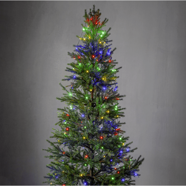 Dew Drop Micro 2m Grøn Fra Star Trading - Lysstreng med 160 flerfarvede LED-lyspunkter, der giver en atmosf&aelig;risk gl&oslash;d.