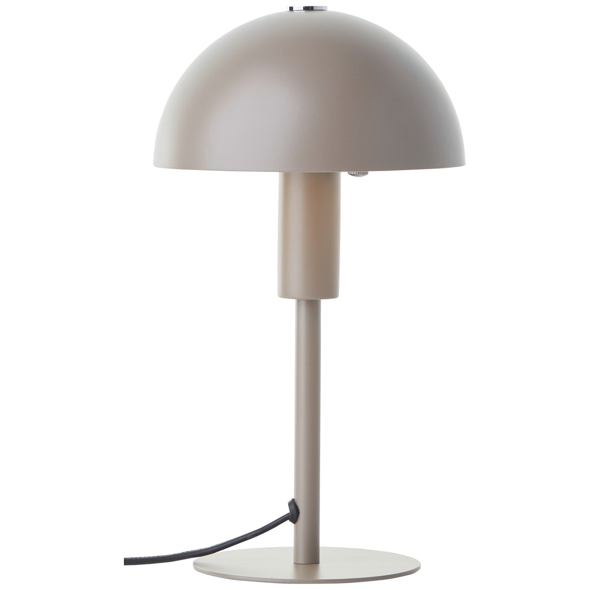 Petite 27cm Taupe bordlampe Fra Brilliant - Placer fx i vinduet, p&aring; skuffen eller i sovev&aelig;relset som sengelampe.