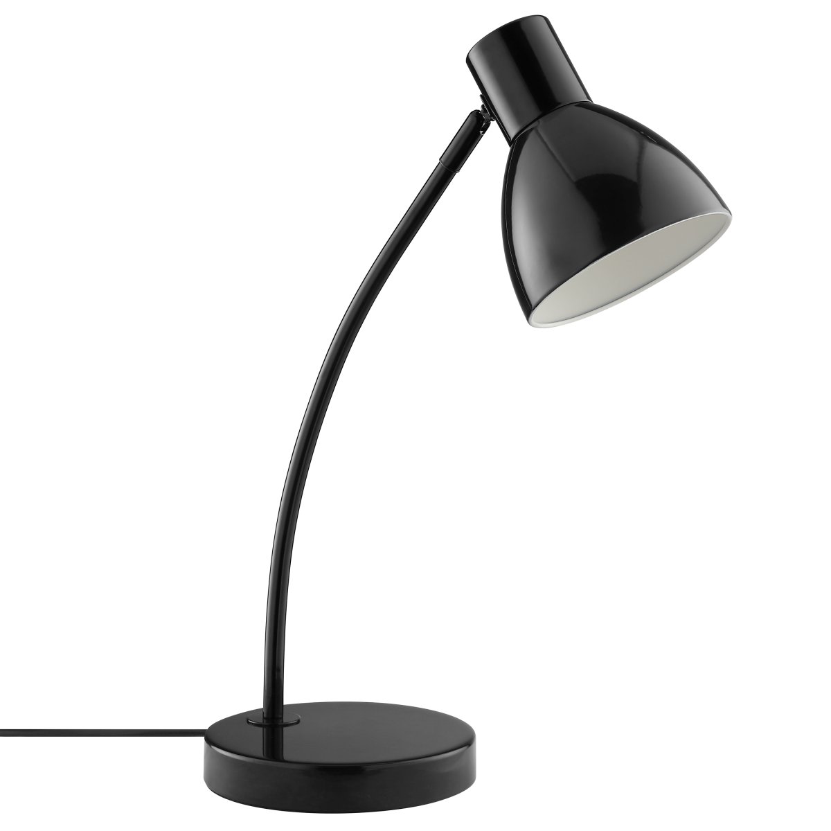 Jerry 43cm Sort skrivebordslampe Fra Brilliant - Jerry er en praktisk og tidløs skrivebordslampe, der er fremstillet udelukkende af sortlakeret metal.