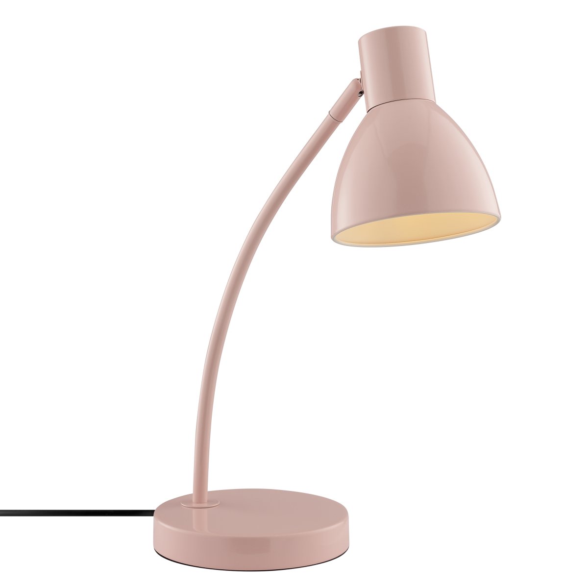 Jerry 43cm Lyserød skrivebordslampe Fra Brilliant - Jerry er en praktisk og tidløs skrivebordslampe, der er fremstillet udelukkende af lakeret metal i pink.