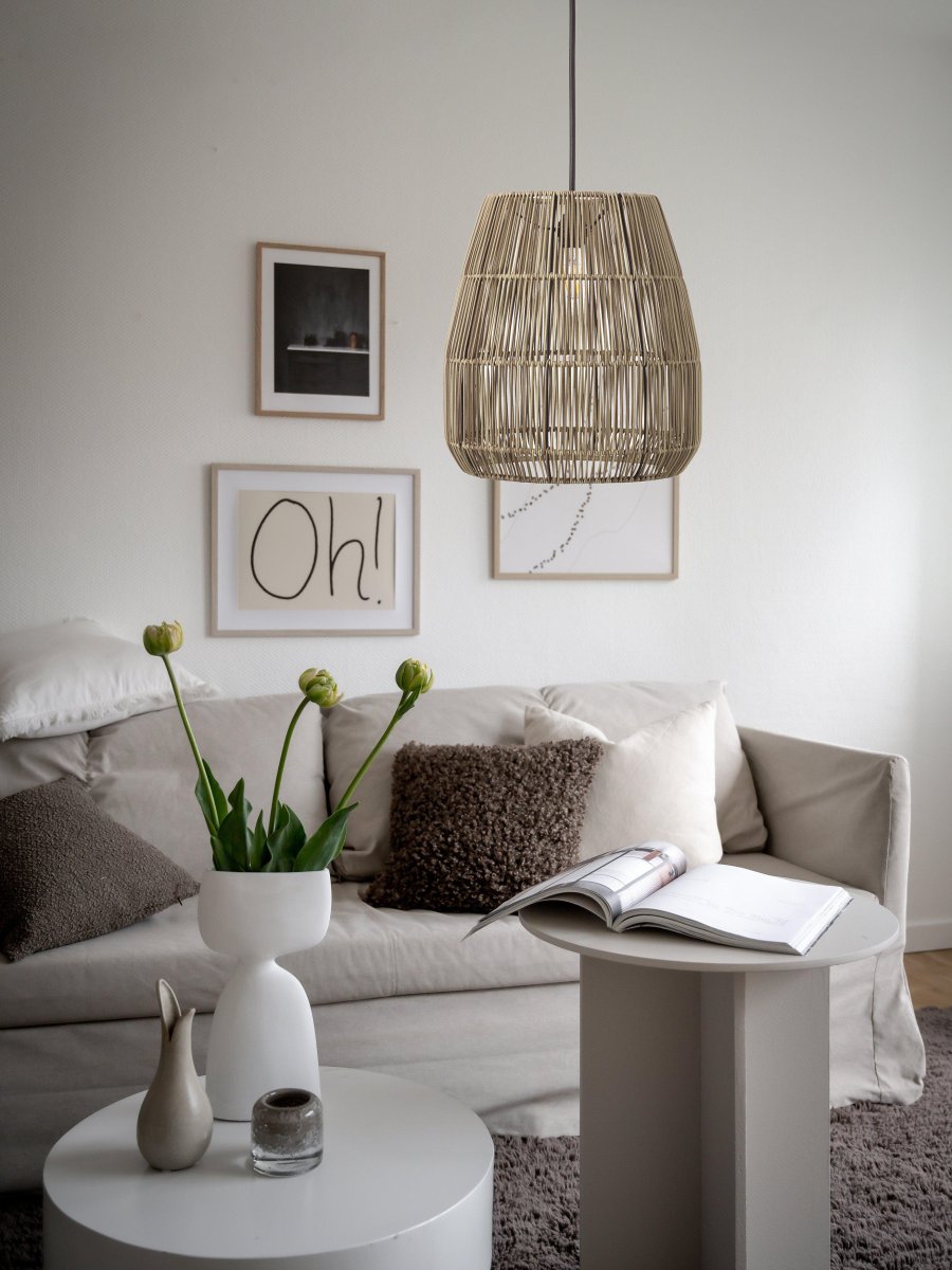 Saigon Ø38 Grå loftslampe Fra PR Home - 1,2m med E27 lampeholder og loftskål til krogophæng.