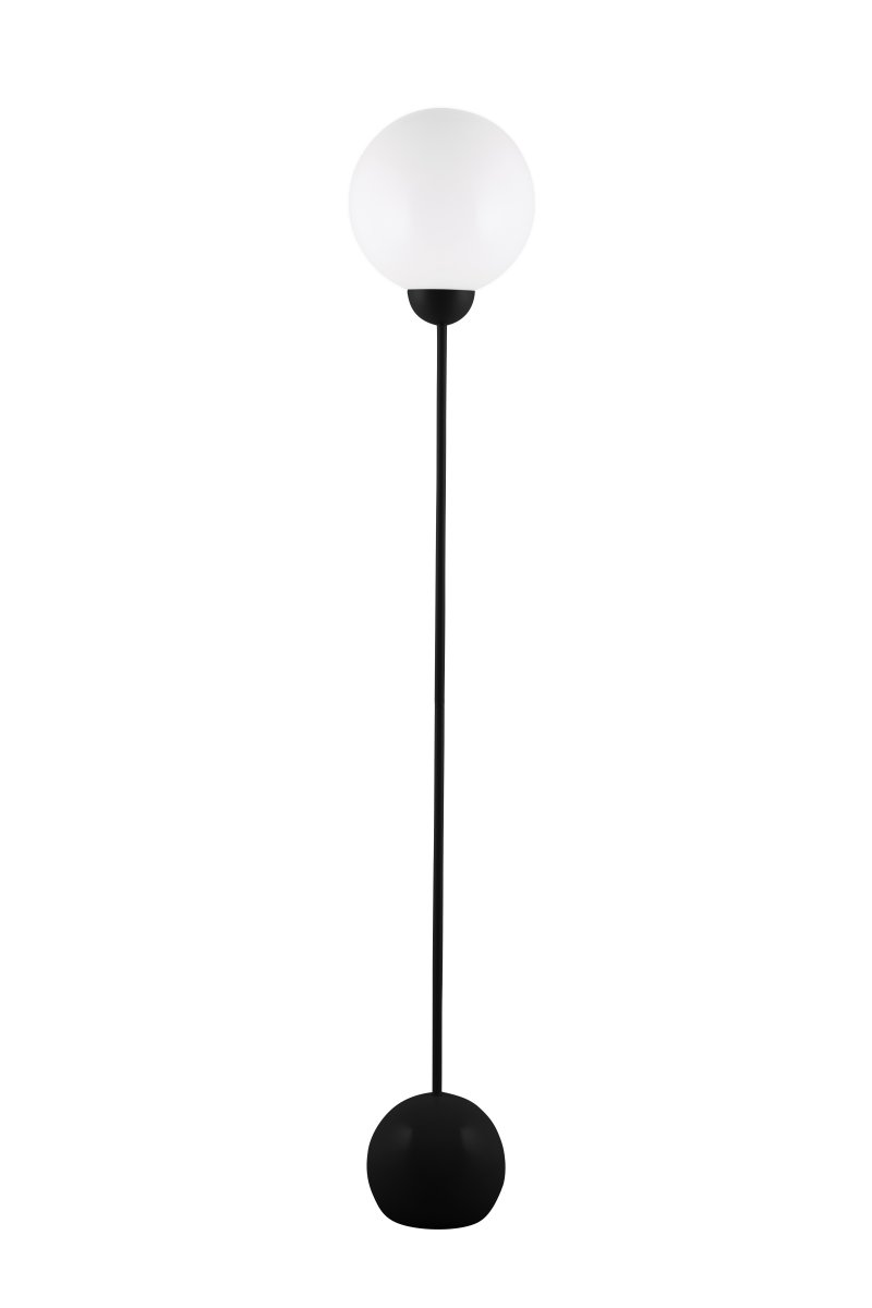 Ripley Sort gulvlampe Fra Globen Lighting - Ripley med sit moderne og legende udtryk passer perfekt ind i den moderne indretning.