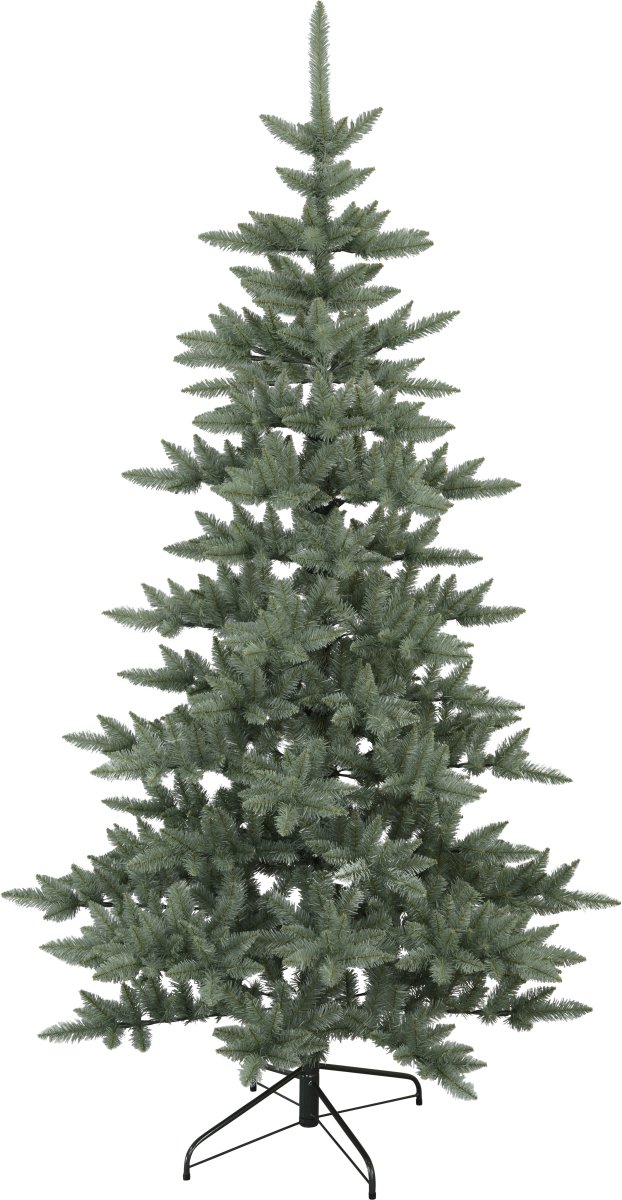 Blue 225cm Grøn Fra Star Trading - Dekorativt juletr&aelig; med en h&oslash;jde p&aring; 225cm og kan bruges indend&oslash;rs eller udend&oslash;rs.