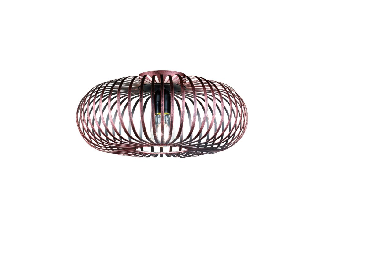 Johann Ø40 Antik kobber plafond Fra Trio Lighting - Denne dekorative lampe er et iøjnefaldende træk i stuen, soveværelset eller entréen, da dens form giver et imponerende lysresultat.