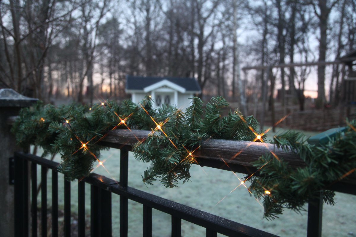 Canadian 250cm Grøn Fra Star Trading - Batteridrevet guirlande med 30 LED-lys.
