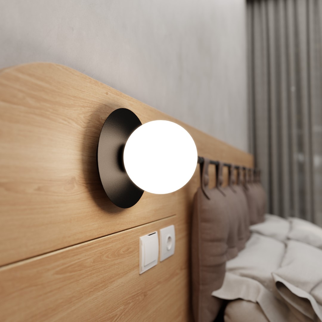 Minerva Ø15 Sort væglampe Fra Emibig Lighting - Med sit tidl&oslash;se og elegante design passer den ind i alle typer milj&oslash;er.