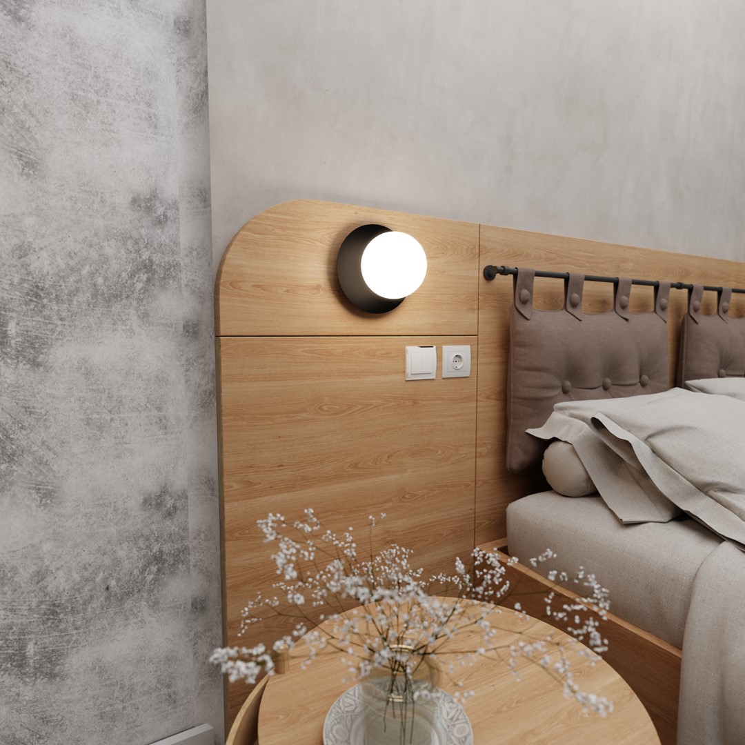 Minerva Ø15 Sort væglampe Fra Emibig Lighting - Med sit tidl&oslash;se og elegante design passer den ind i alle typer milj&oslash;er.