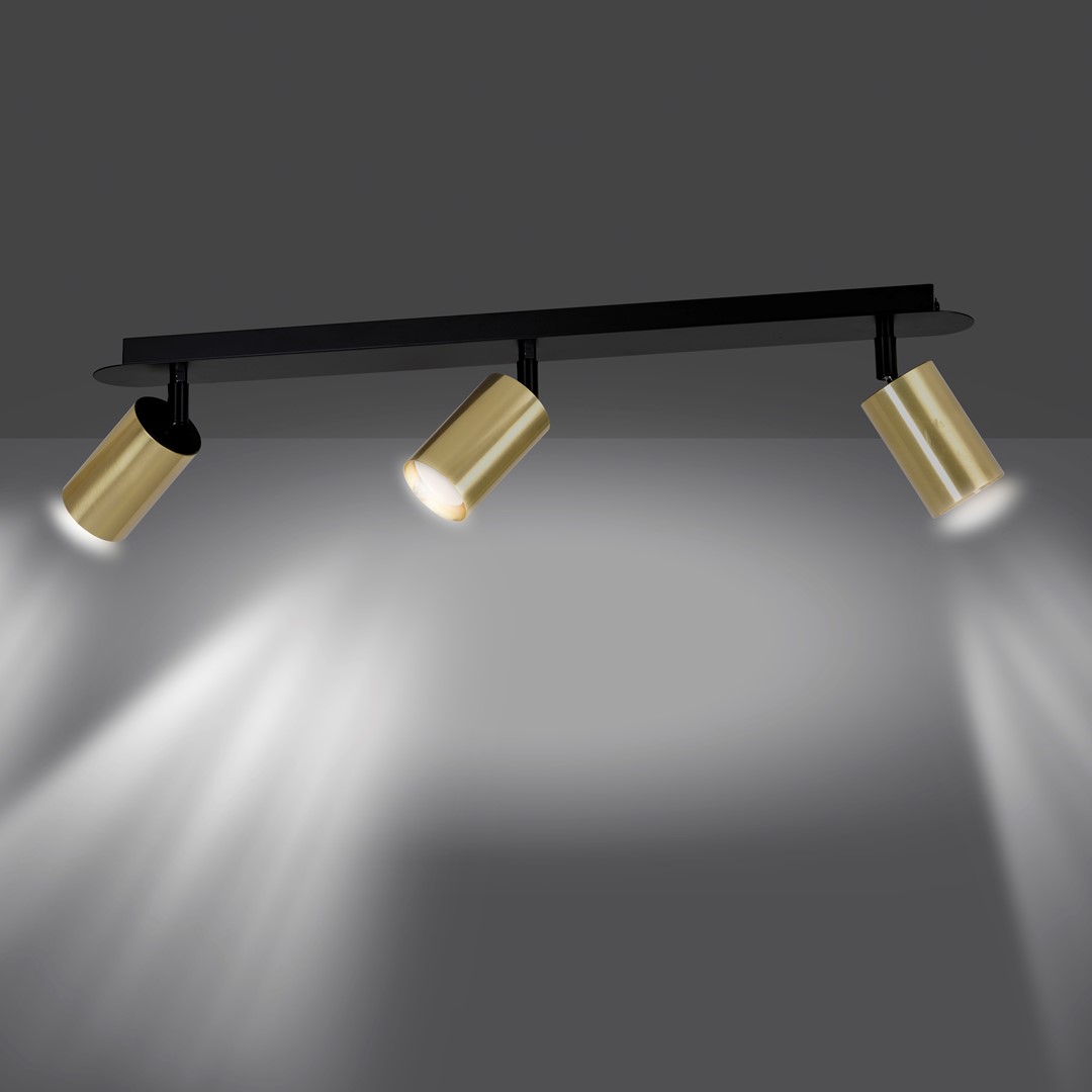 Zen 3 Guld spotlight Fra Emibig Lighting - Lamperne udm&aelig;rker sig ved deres enkle design og elegante form, hvilket betyder, at de passer ind i de fleste milj&oslash;er.