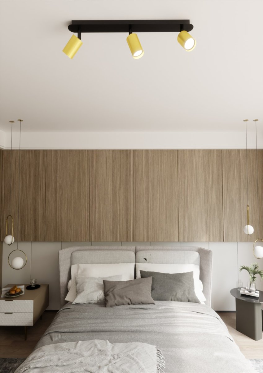 Zen 3 Guld spotlight Fra Emibig Lighting - Lamperne udm&aelig;rker sig ved deres enkle design og elegante form, hvilket betyder, at de passer ind i de fleste milj&oslash;er.
