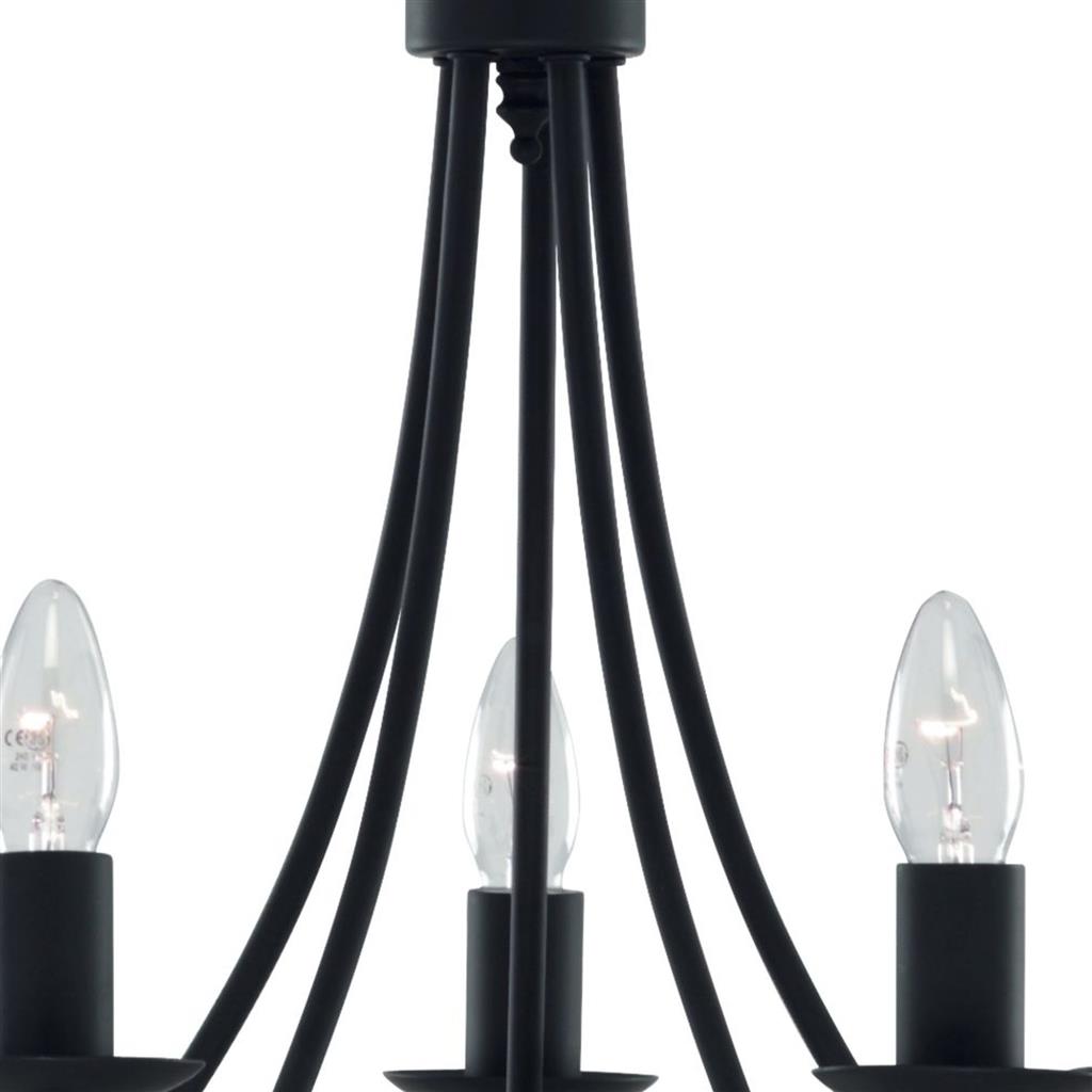 Maypole Ø46 Sort loftslampe Fra Searchlight - Maypole er en imponerende loftslampe, der kombinerer luksus og stil i et smukt design.