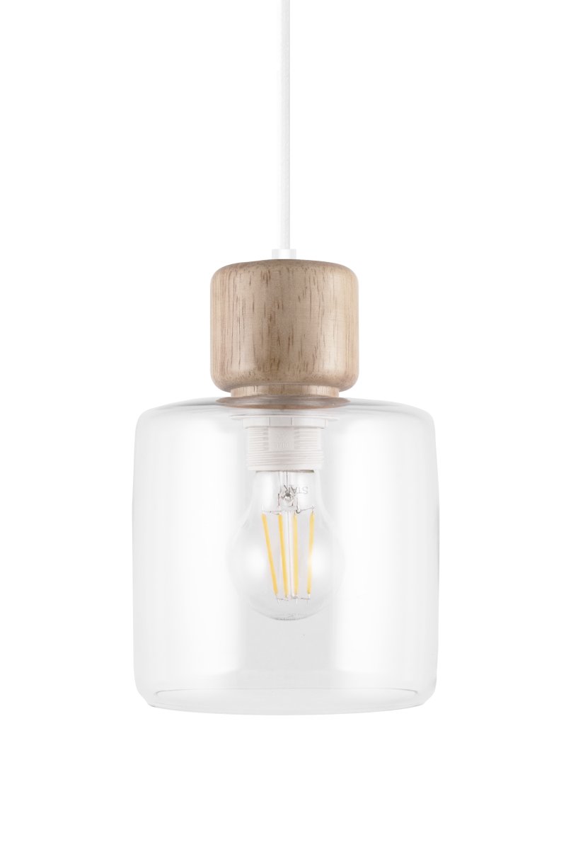 DOT Ø15 Gennemsigtig loftslampe Fra Globen Lighting - DOT, designet af Roger Persson, er inspireret af en glasflaske med et dekorativt låg.