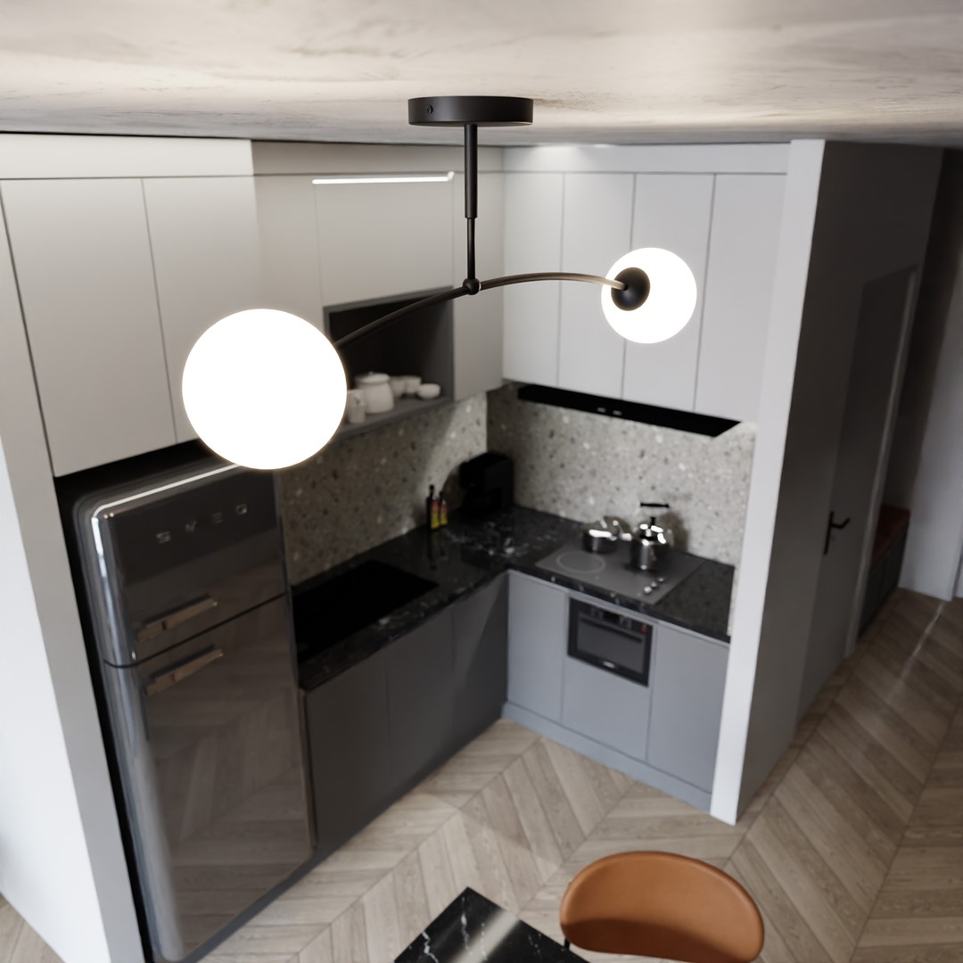 Pregos 60cm Sort plafond Fra Emibig Lighting - Prego loftarmaturer er et fremragende supplement til både moderne og klassisk indretning.